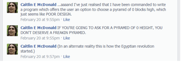 In which I demonstrate my usual decorum when dealing with technical challenges.